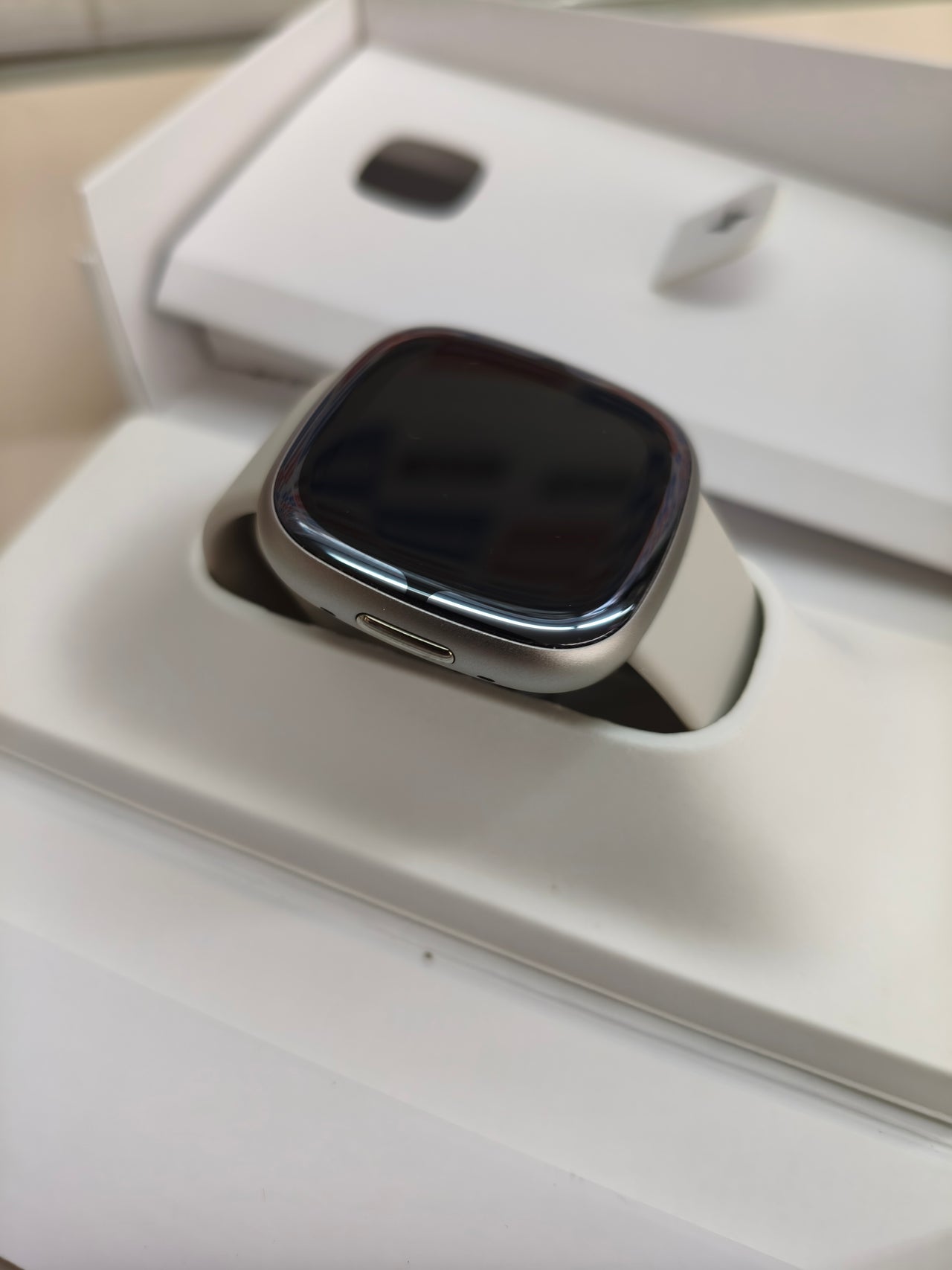 Fitbit Sense 2, smartwatch, blanco Lunar/Platinum, talla única