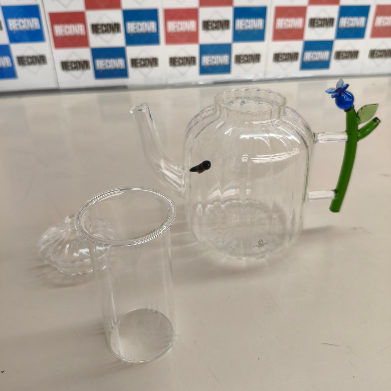 Ichendorf Milano, tetera óptica Botanica de 70 cl, vidrio borosilicato