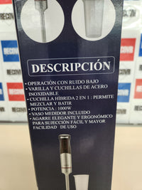 Batidora de Mano Spark 1000W Acero Inoxidable