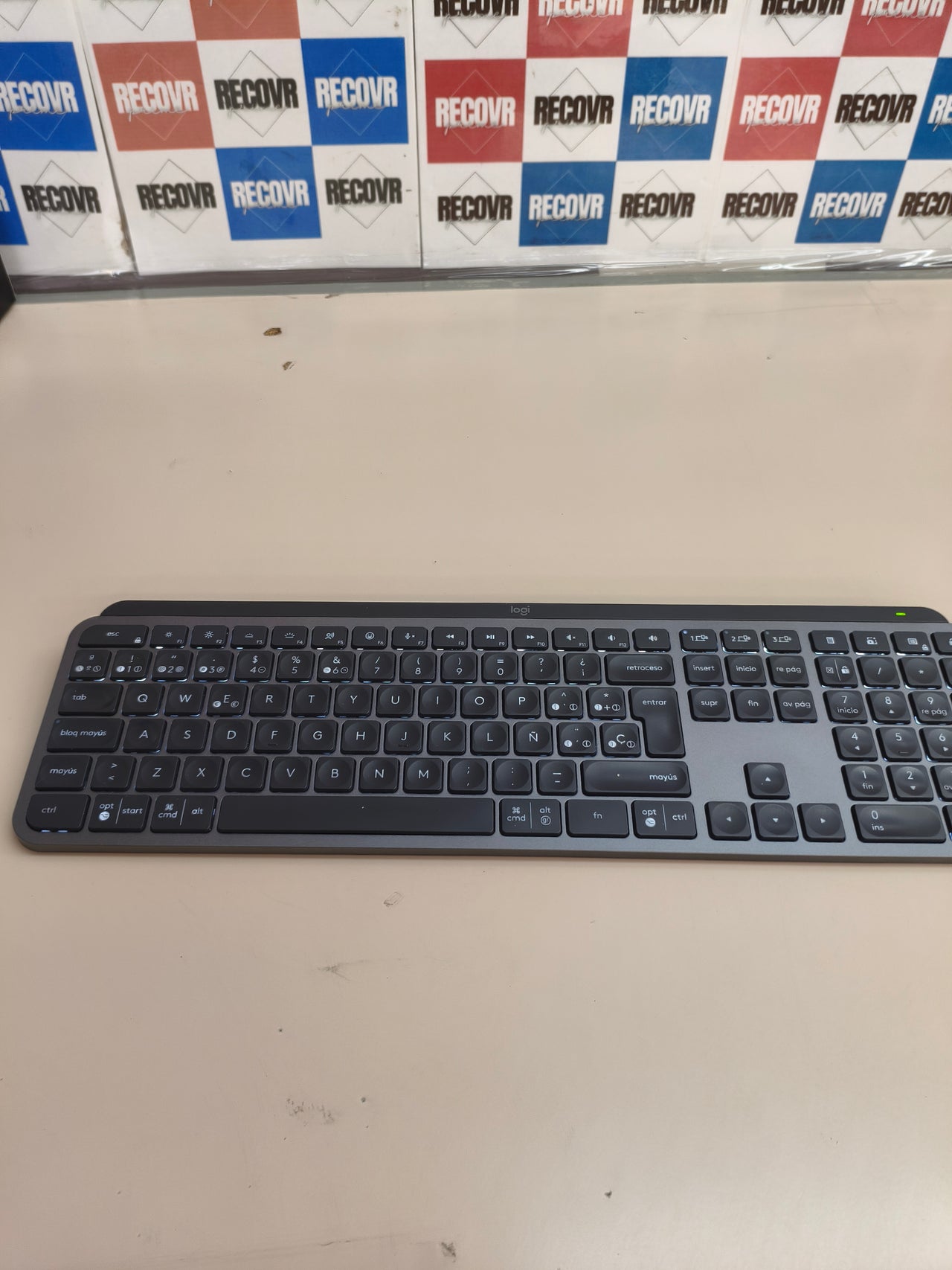 Logitech MX Keys S, teclado inalámbrico, gris