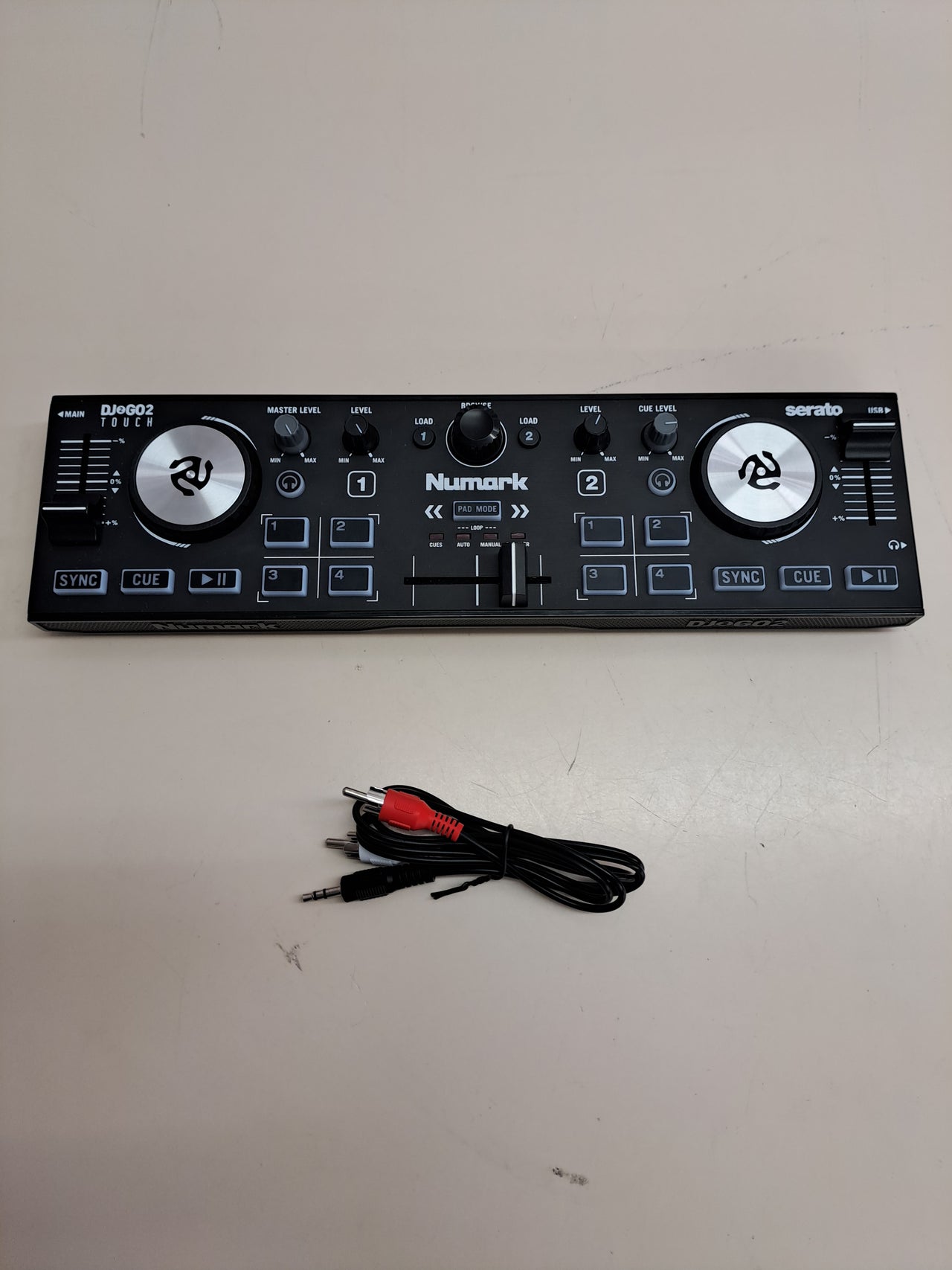 Controlador DJ USB compacto 2 canales táctil