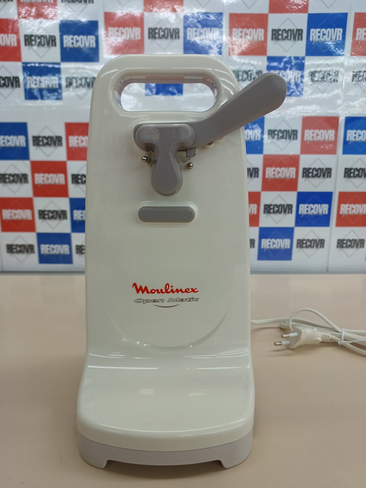 Moulinex Open Matic DJJ152 Abrelatas Eléctrico, 50 W, Plástico, Blanco