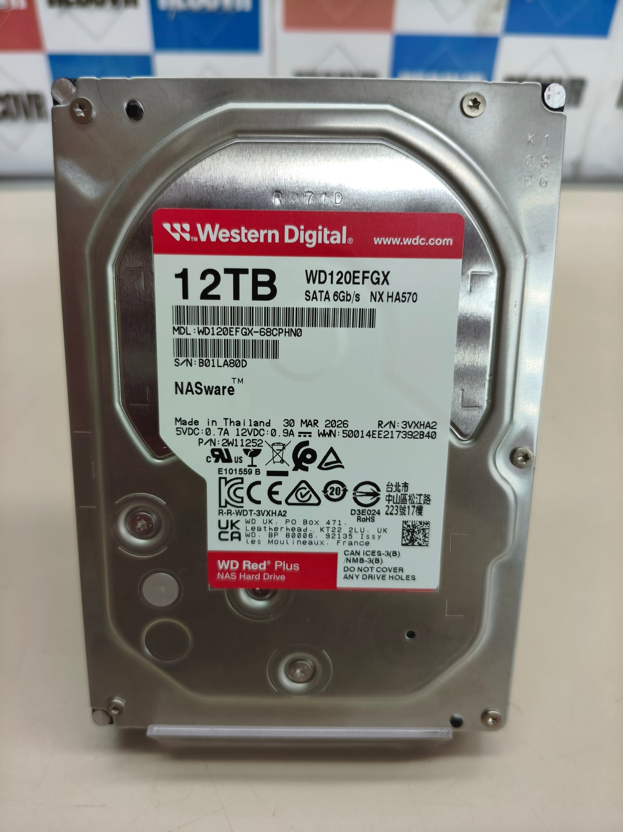Disco duro WD Red Plus 12 TB NAS 3,5"
