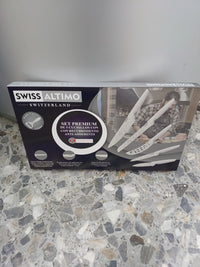 Set de 5 Cuchillos con Recubrimiento Antiadherente + Pelador, mango antideslizante y hoja antibacterial