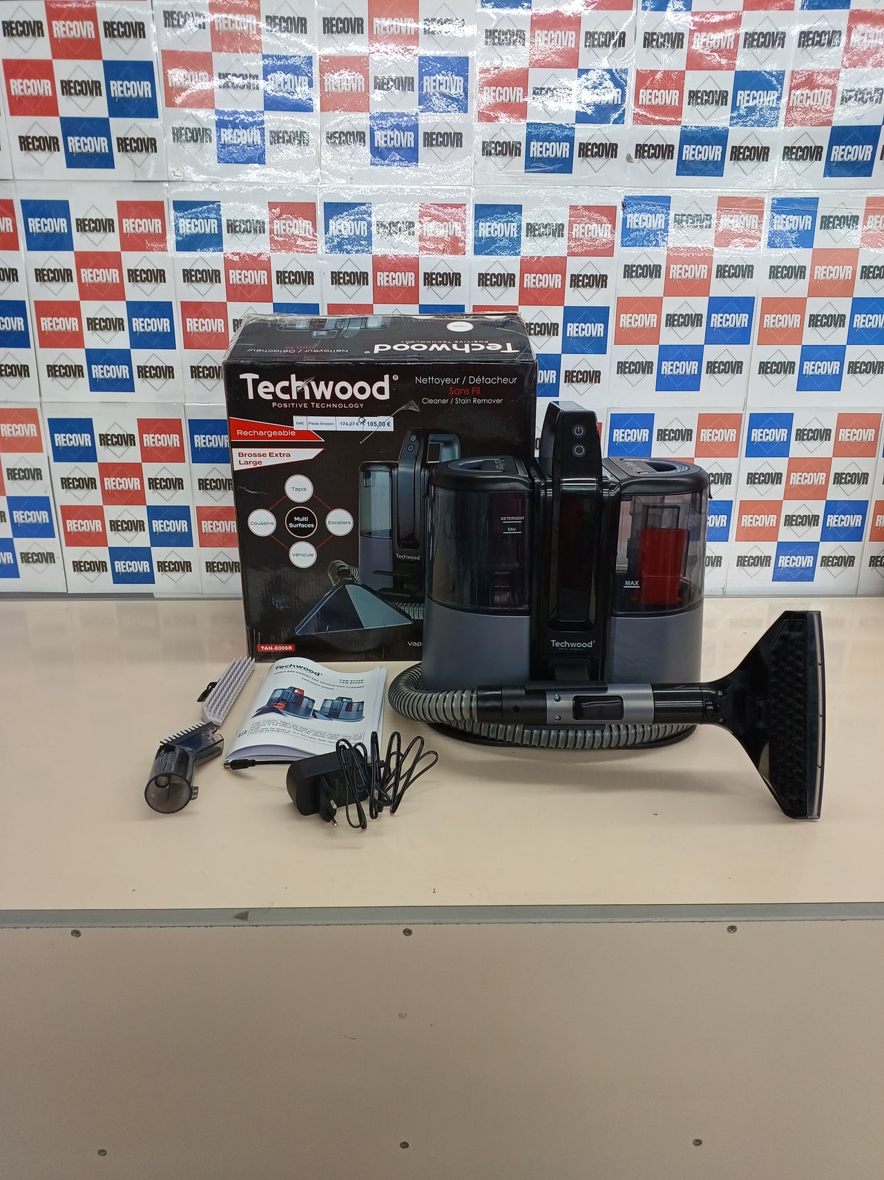 Limpiatapicerías Techwood TAN-8006R 1,5L 40min
