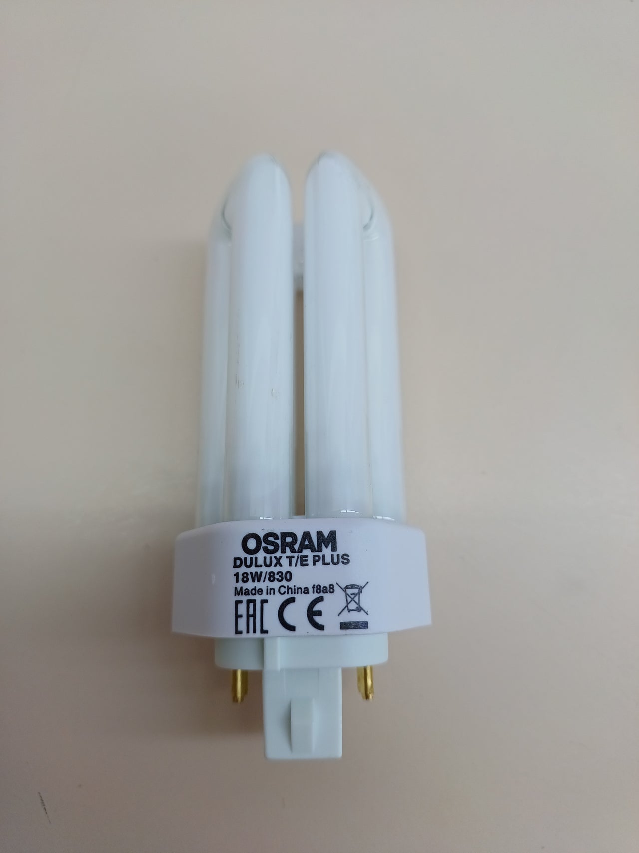 Lámpara fluorescente 18 W compacta Dulux T / e Plus, , GX24q-2 V=1 LAMP.DULUX T/E 18W/31-830 GX24Q2 DTE18830 Osram