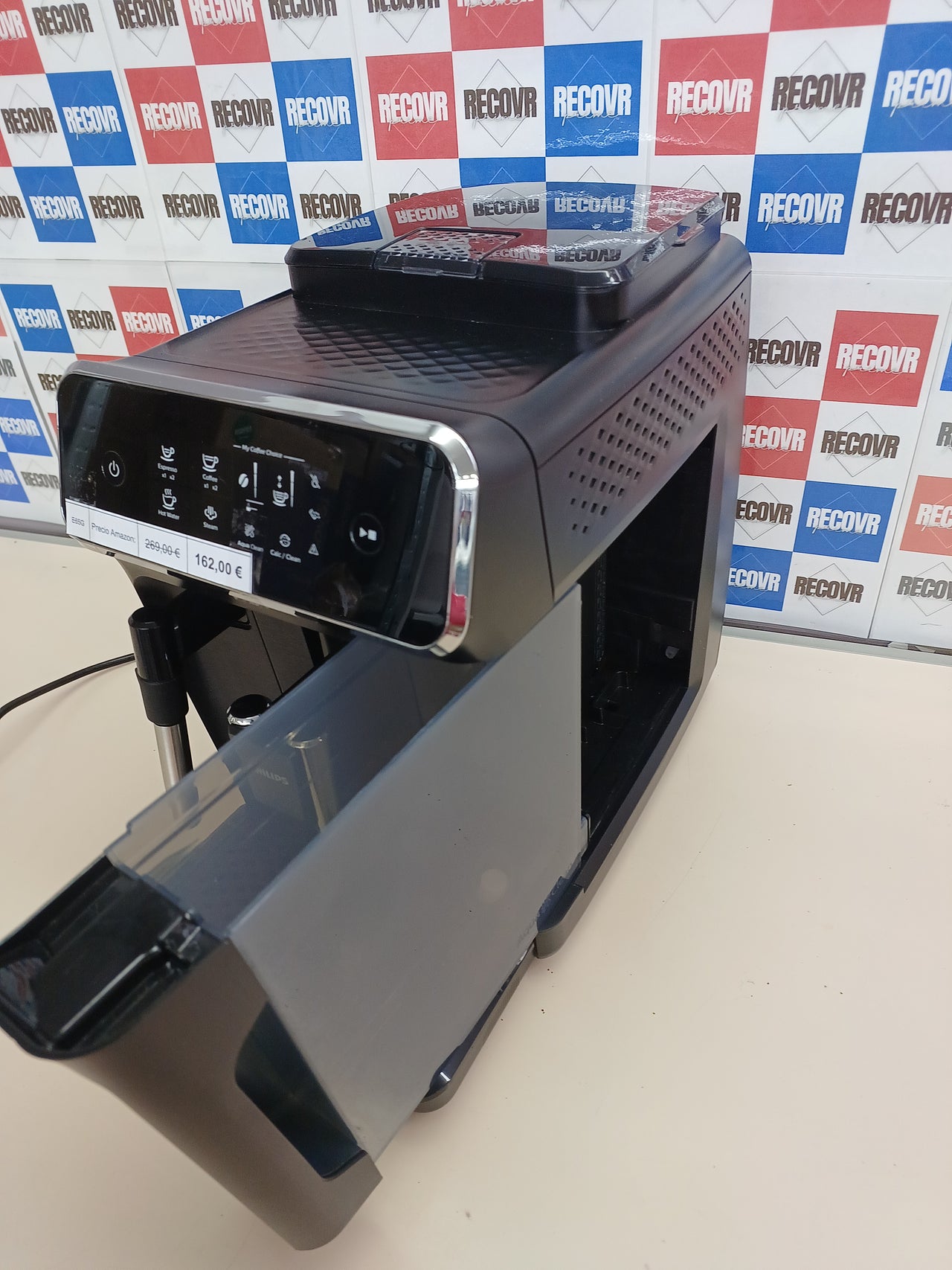 Cafetera automática 2 cafés con molinillo – Philips