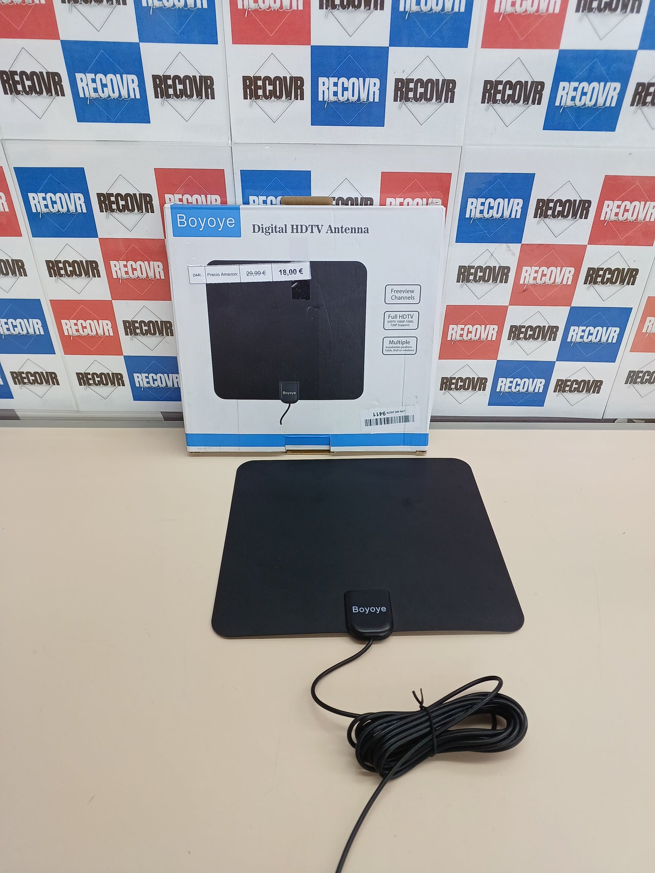 Antena TV Interior Boyoye 4K 1080P 250+ Millas