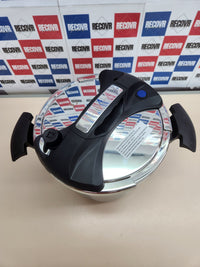 Olla a presión Royalty Line 10L 24cm acero inoxidable con tapa segura y válvula limitadora presión RL-PS10L