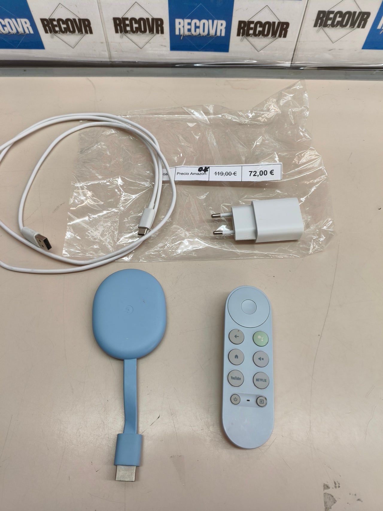 Google Chromecast con Google TV 4K, streaming, voz, HDR, cielo