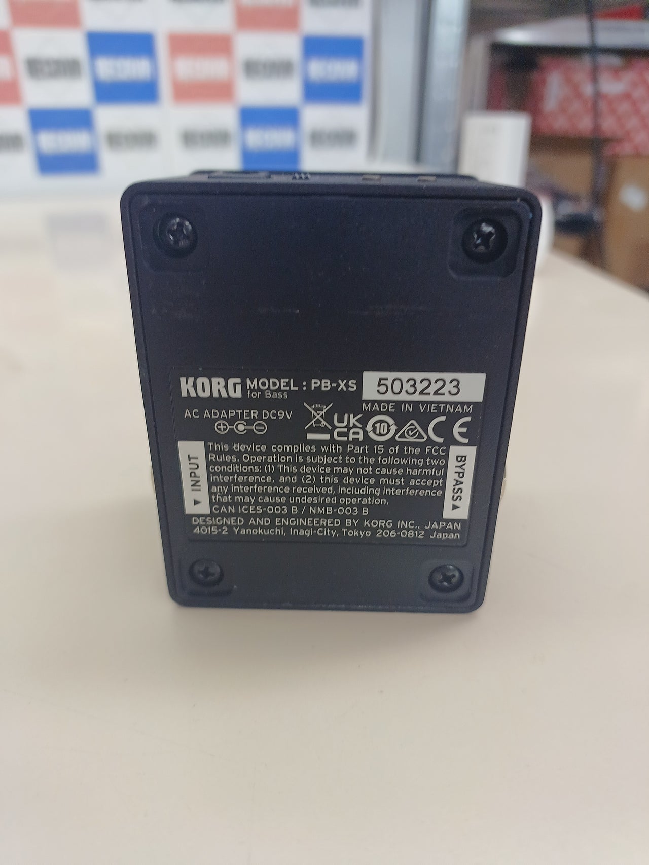 Afinador de pedal Korg Pitchblack para bajo