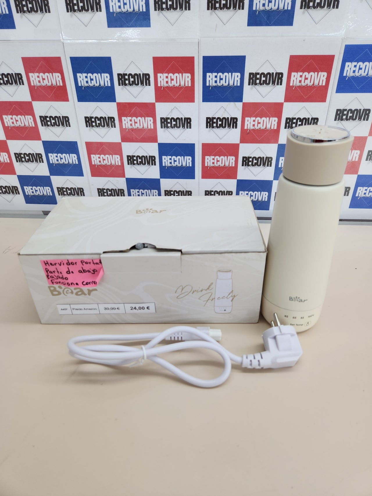 Hervidor eléctrico 300 ml, taza térmica de calentamiento rápido acero Inoxidable