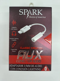Adaptador Lightning Aux Spark