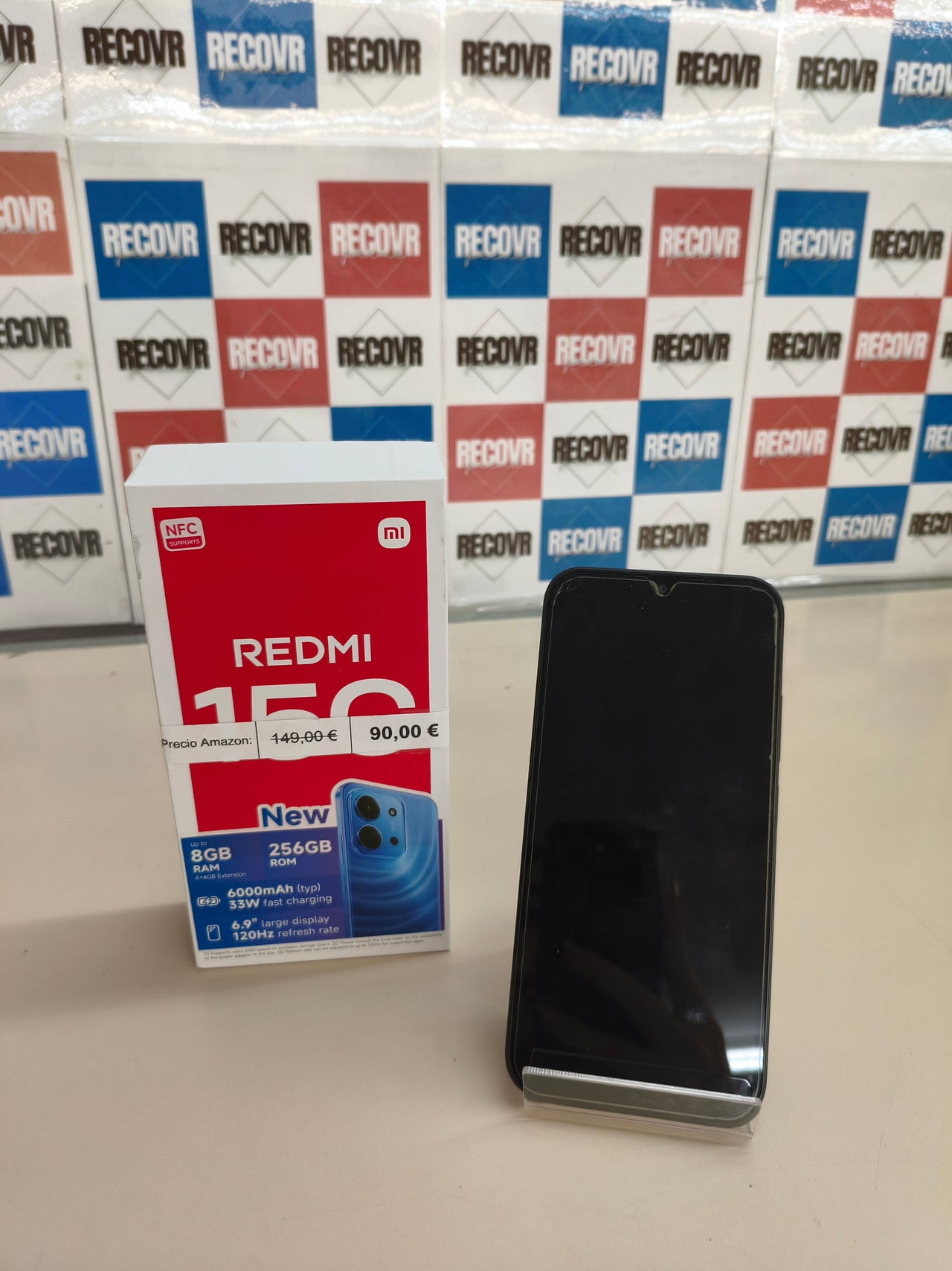 Xiaomi Redmi 15C, 4+256GB, 6,9", 120 Hz, negro