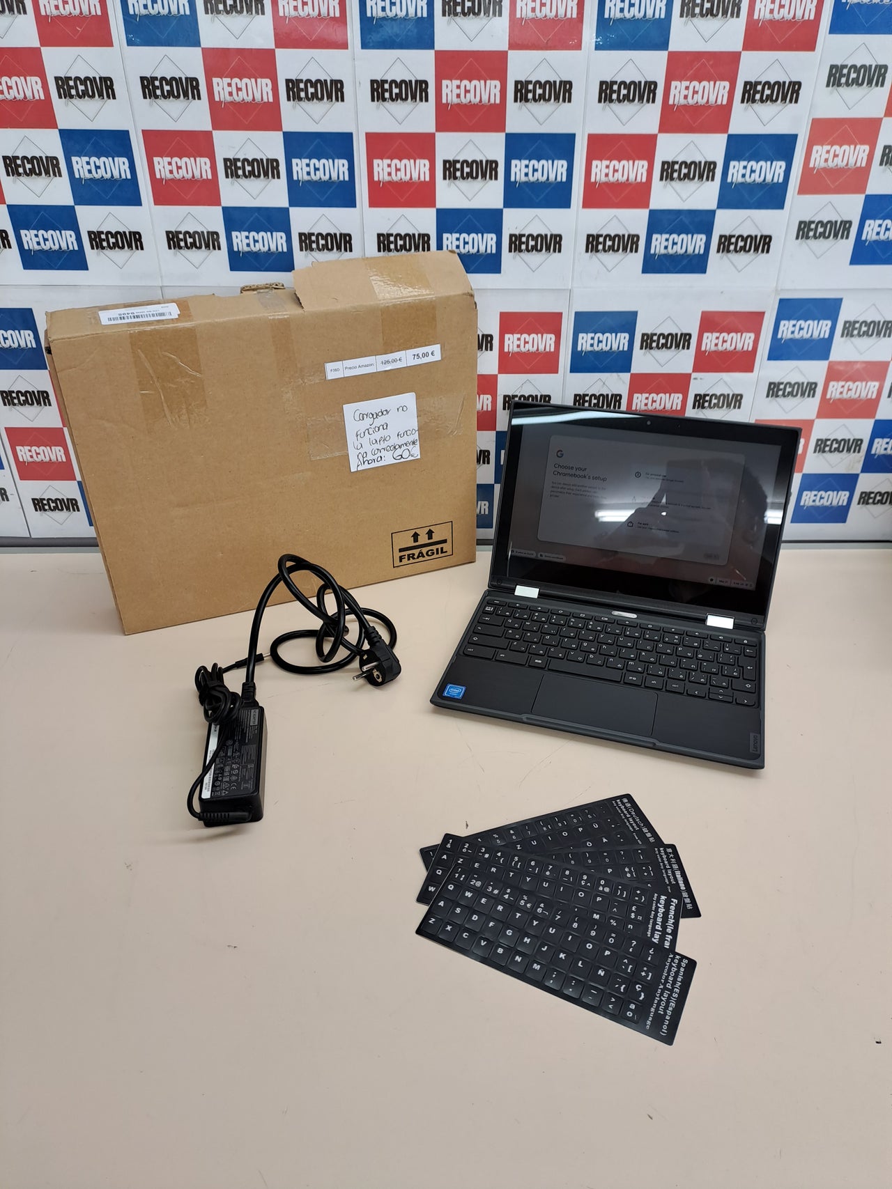 Chromebook 2 en 1 táctil 11,6” Lenovo 300e Celeron 4GB 32GB