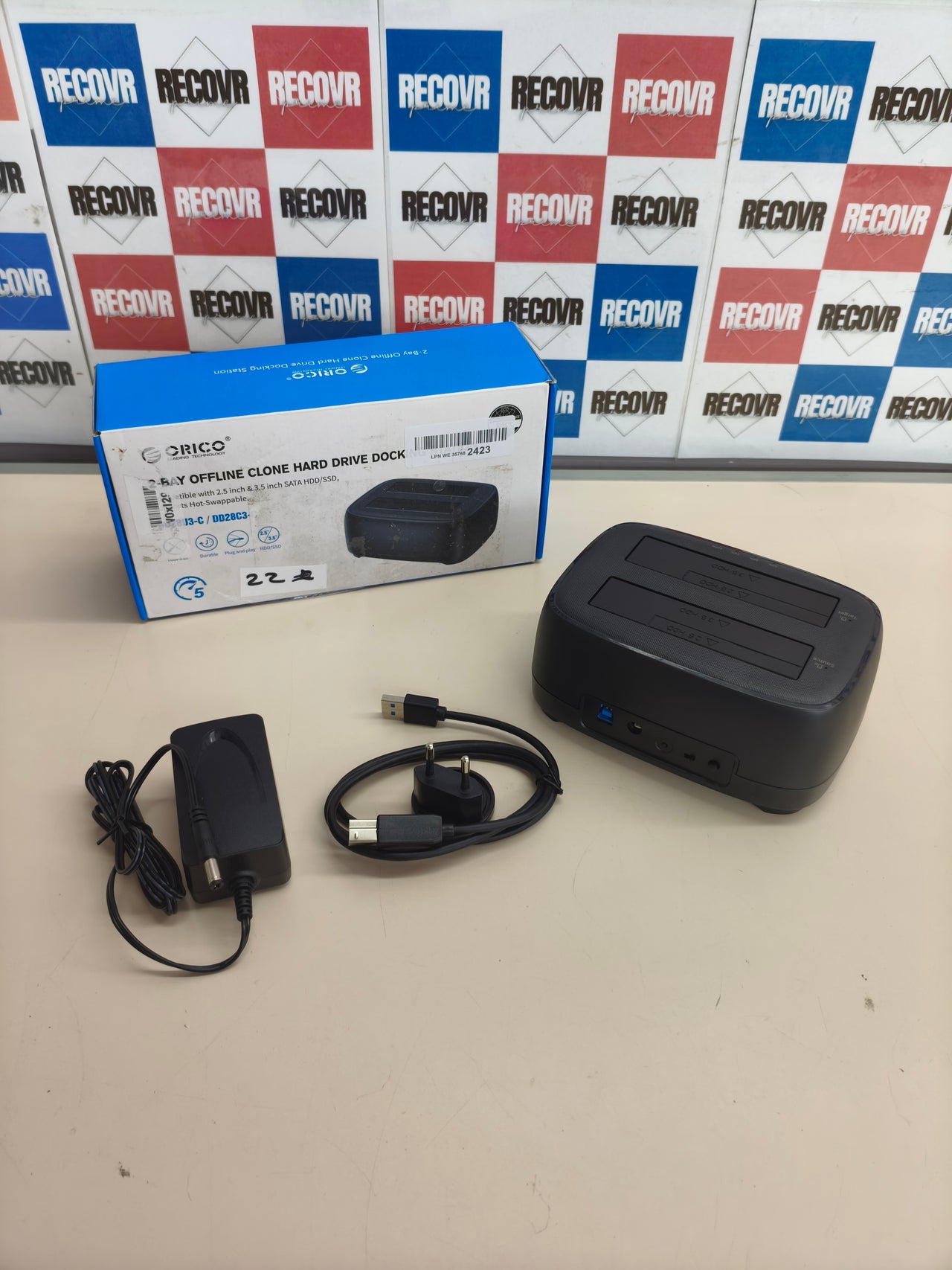Base de conexión para 2 discos duros ORICO