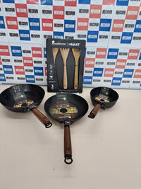 Juego sartenes 20/24/28 cm hierro prensado – MasterPro