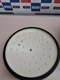 Olla hierro fundido 24cm esmaltada inducción azul Overmont
