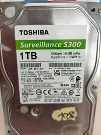 Disco Duro Toshiba Surveillance S300 1TB