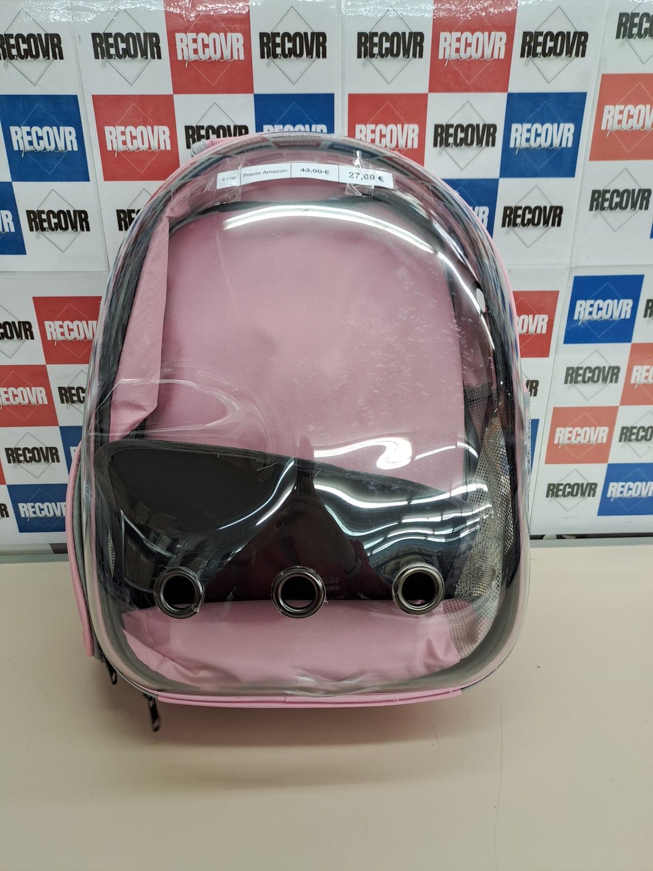 Mochila transportín gatos transparente ventilada – Petcute