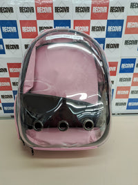 Mochila transportín gatos transparente ventilada – Petcute