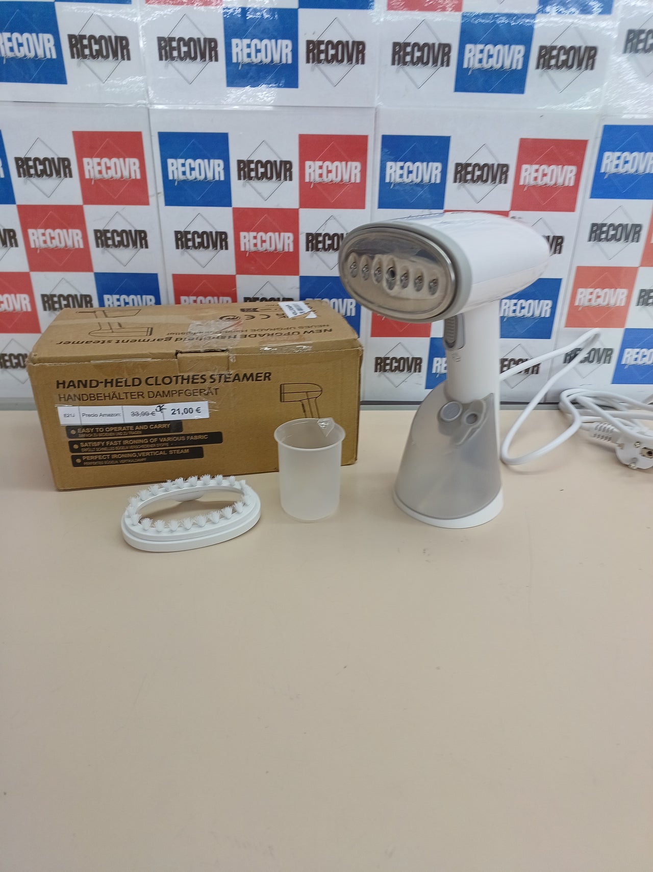 Plancha vapor portátil 250ml calentamiento rápido KG-1808