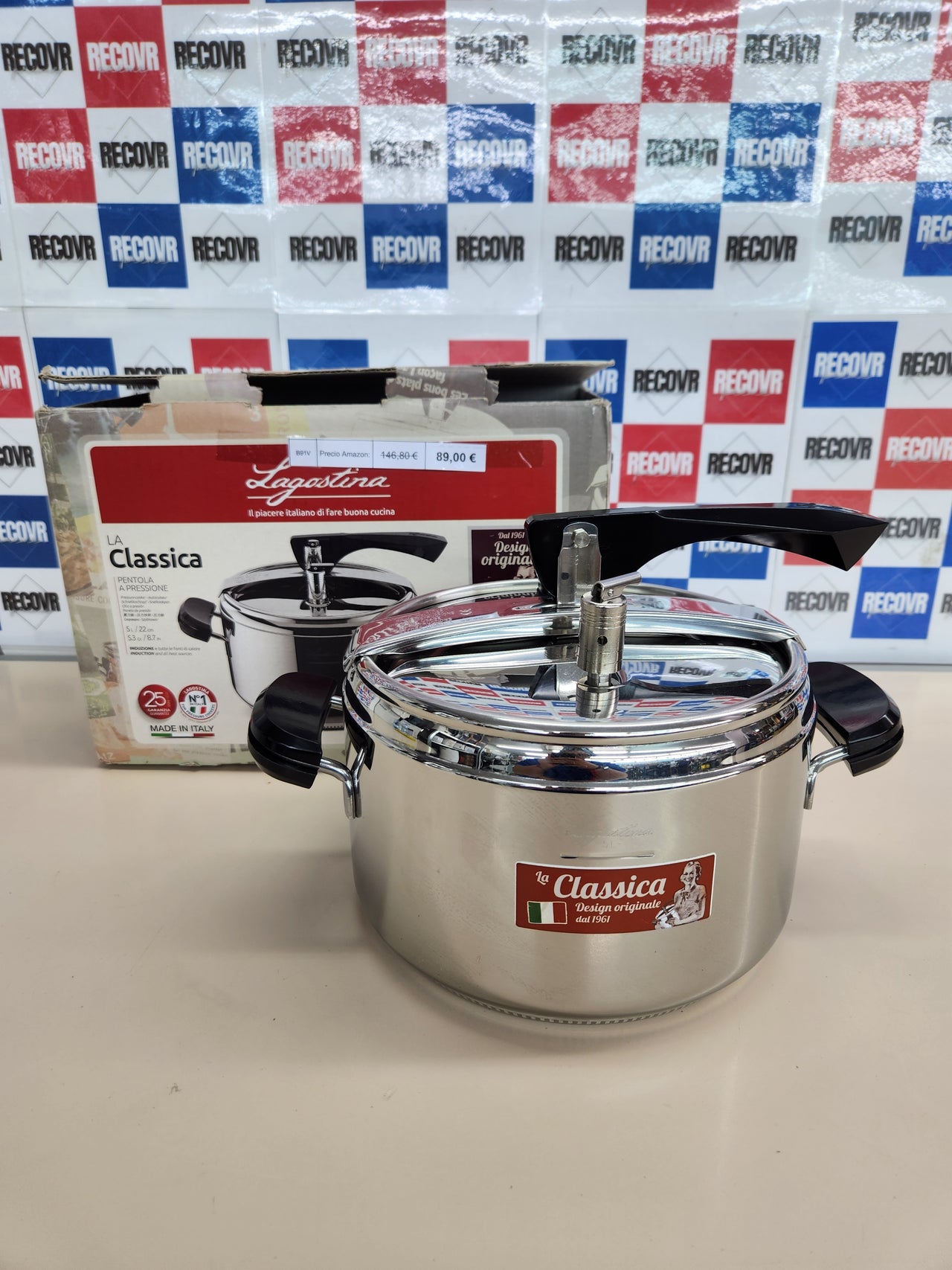 Olla a Presión 5L 22cm Lagostina La Classica