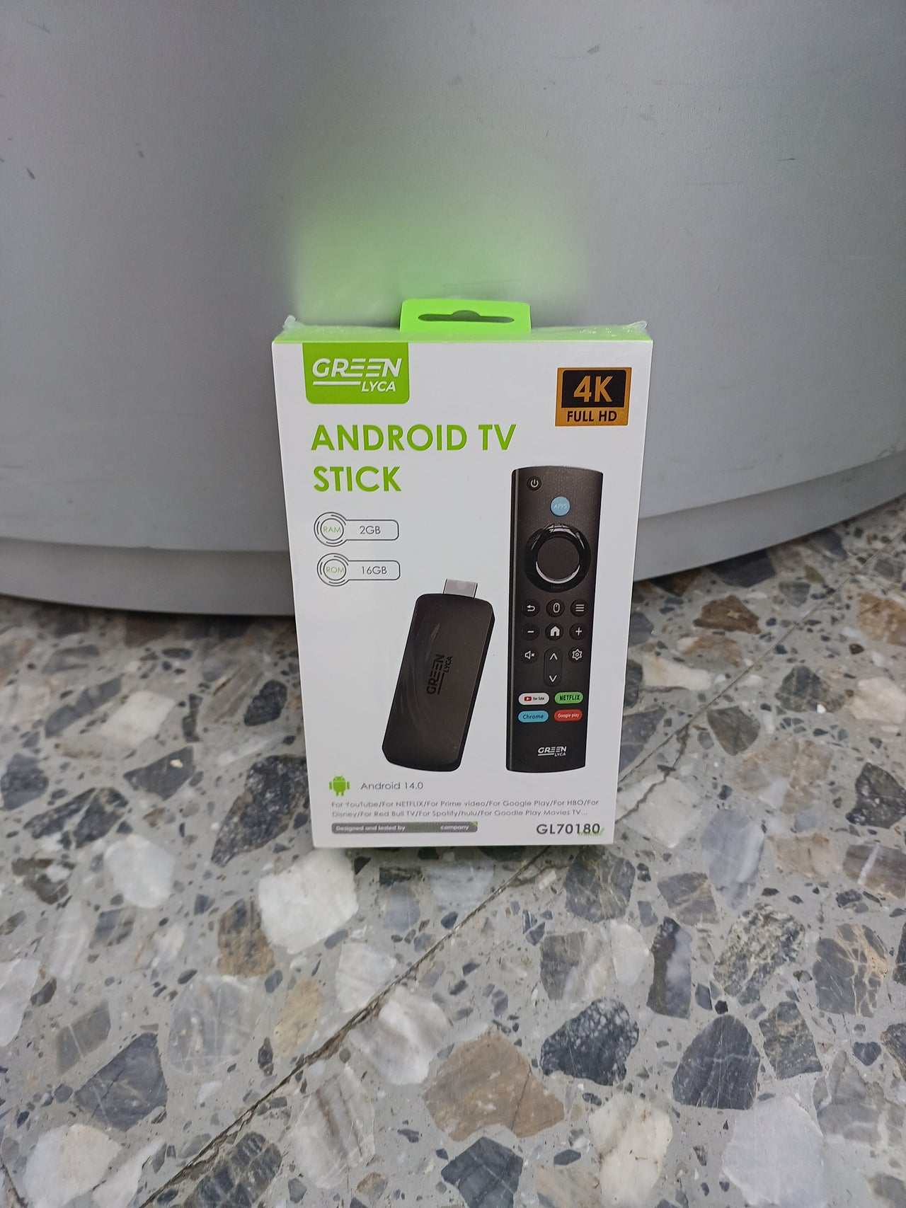 Android TV STICK, 2GB RAM 16GB ROM, Android 14.0, 1,7GHz, 2.4G