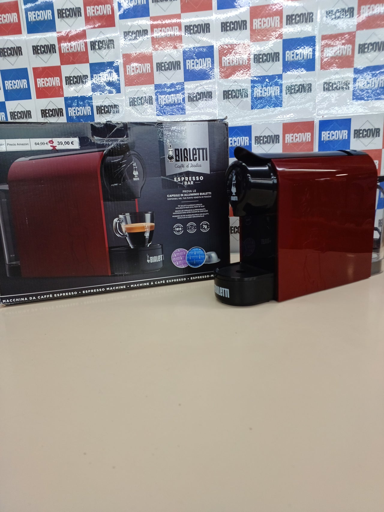 Cafetera Espresso Bialetti Gioia 1200 W Rojo