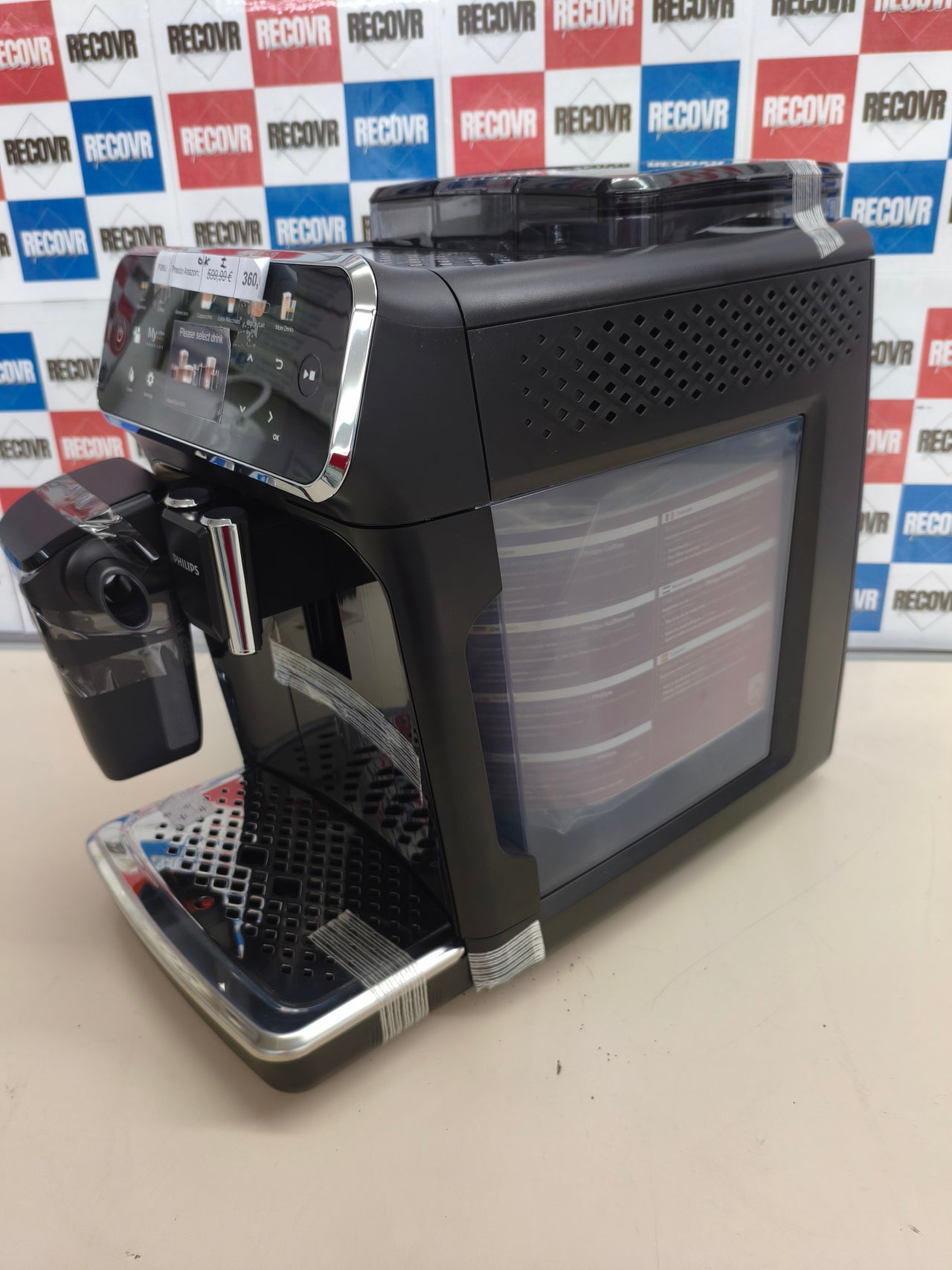 Cafetera superautomática Philips Serie 5400 LatteGo 12 cafés negra