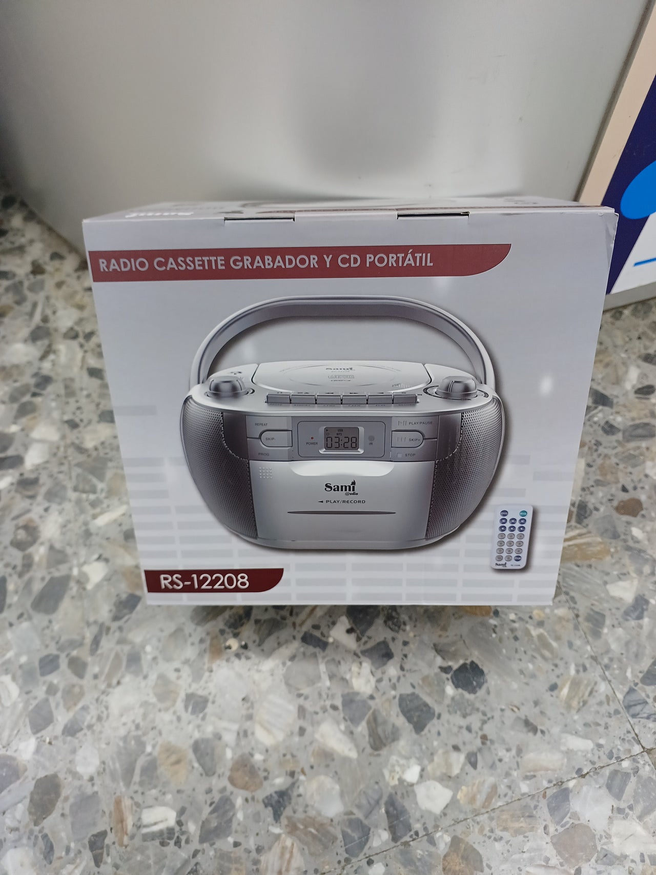 Radio Cassette, grabador CD portátil, USB MicroSD, Grabador con Mando a distancia