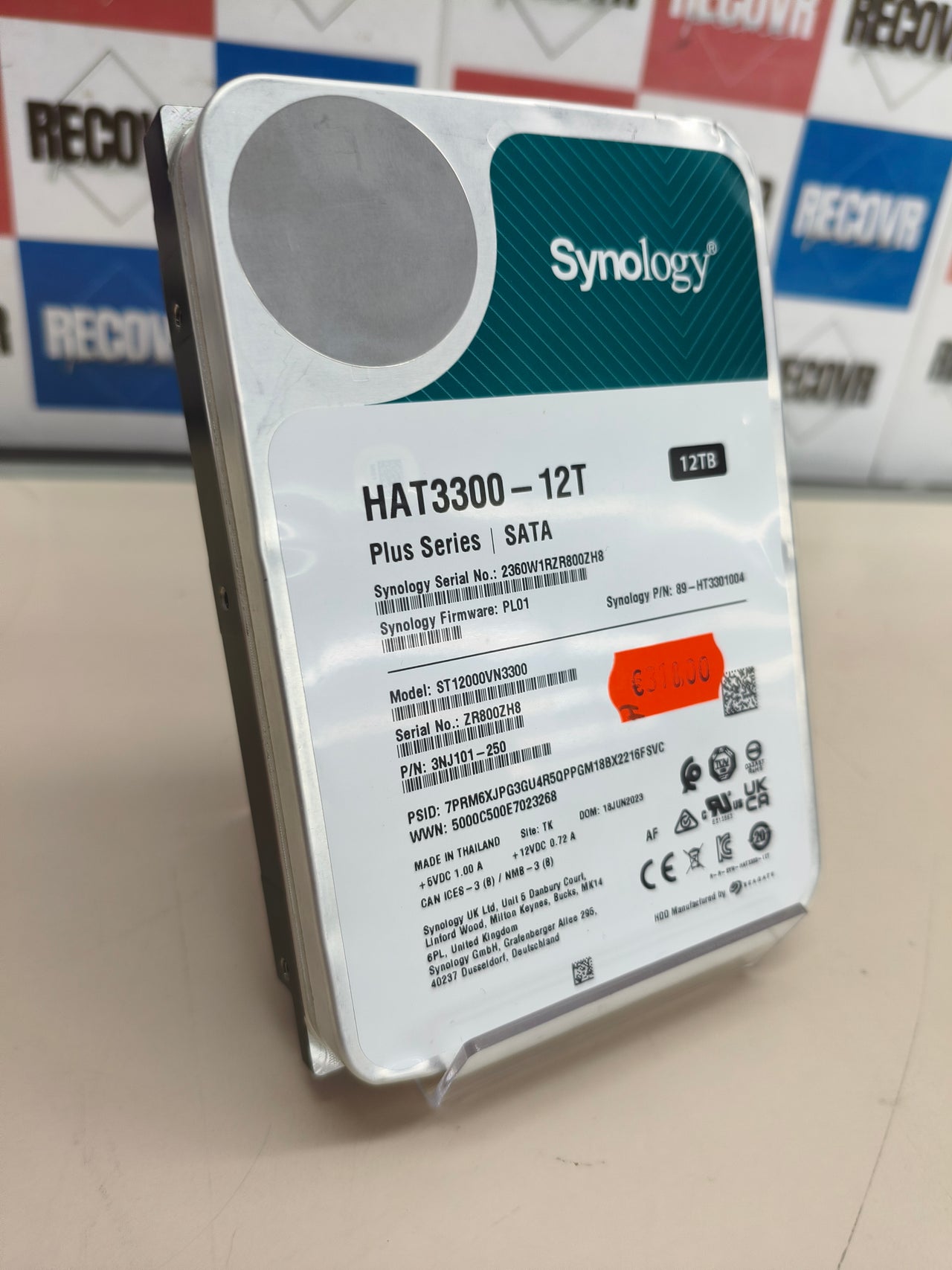Disco Duro Synology HAT3300-12T 12TB SATA