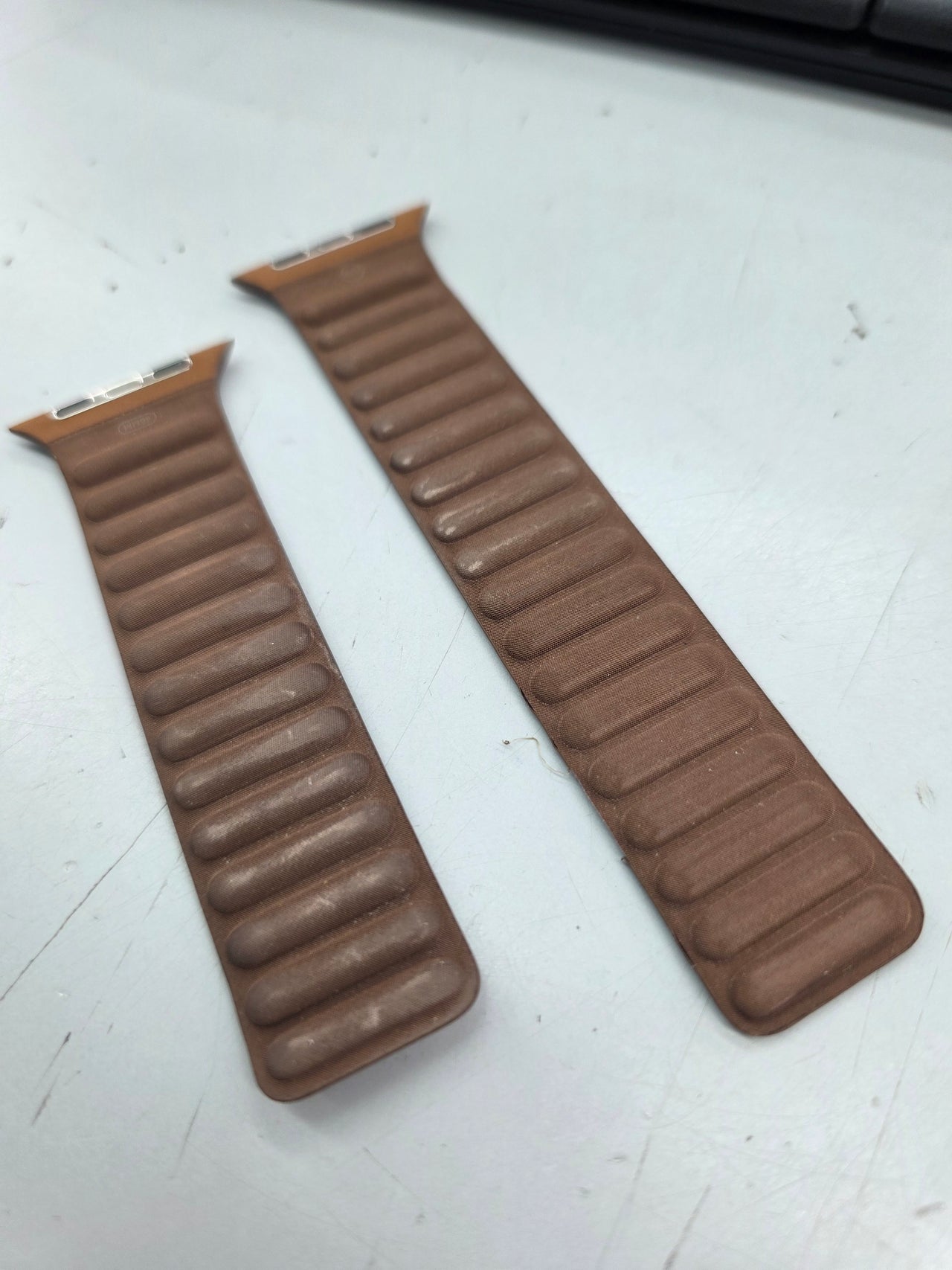 Apple Watch Band - Correa de eslabones magnética - 46 mm - Caramelo - Talla S/M
