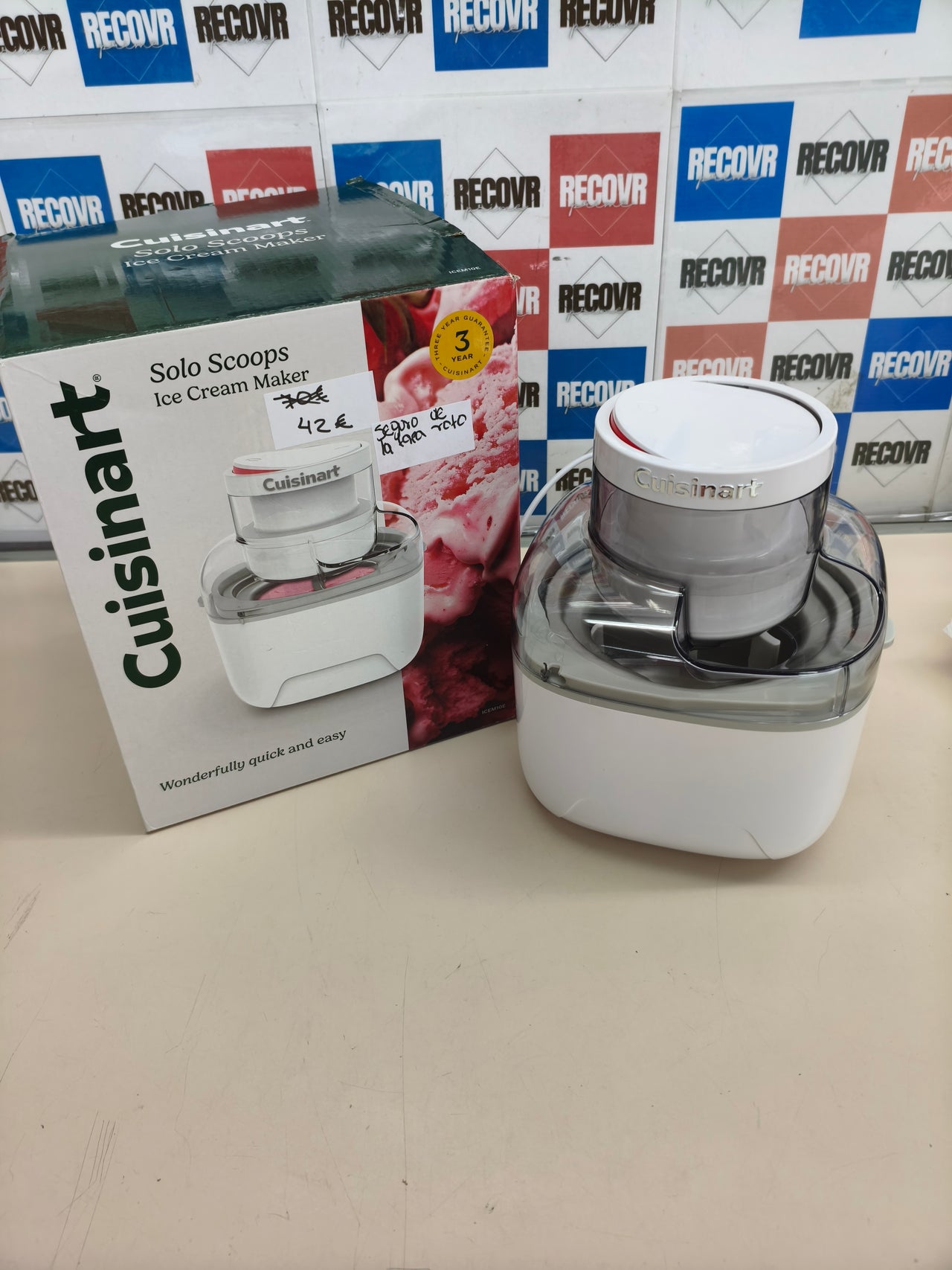 Heladera compacta para preparar helados, gelatos