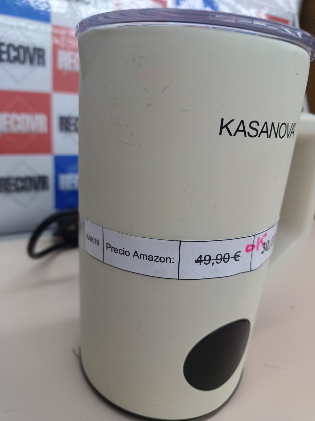 Espumador de Leche eléctrico, Acero Inoxidable KASANOVA HS009-N.