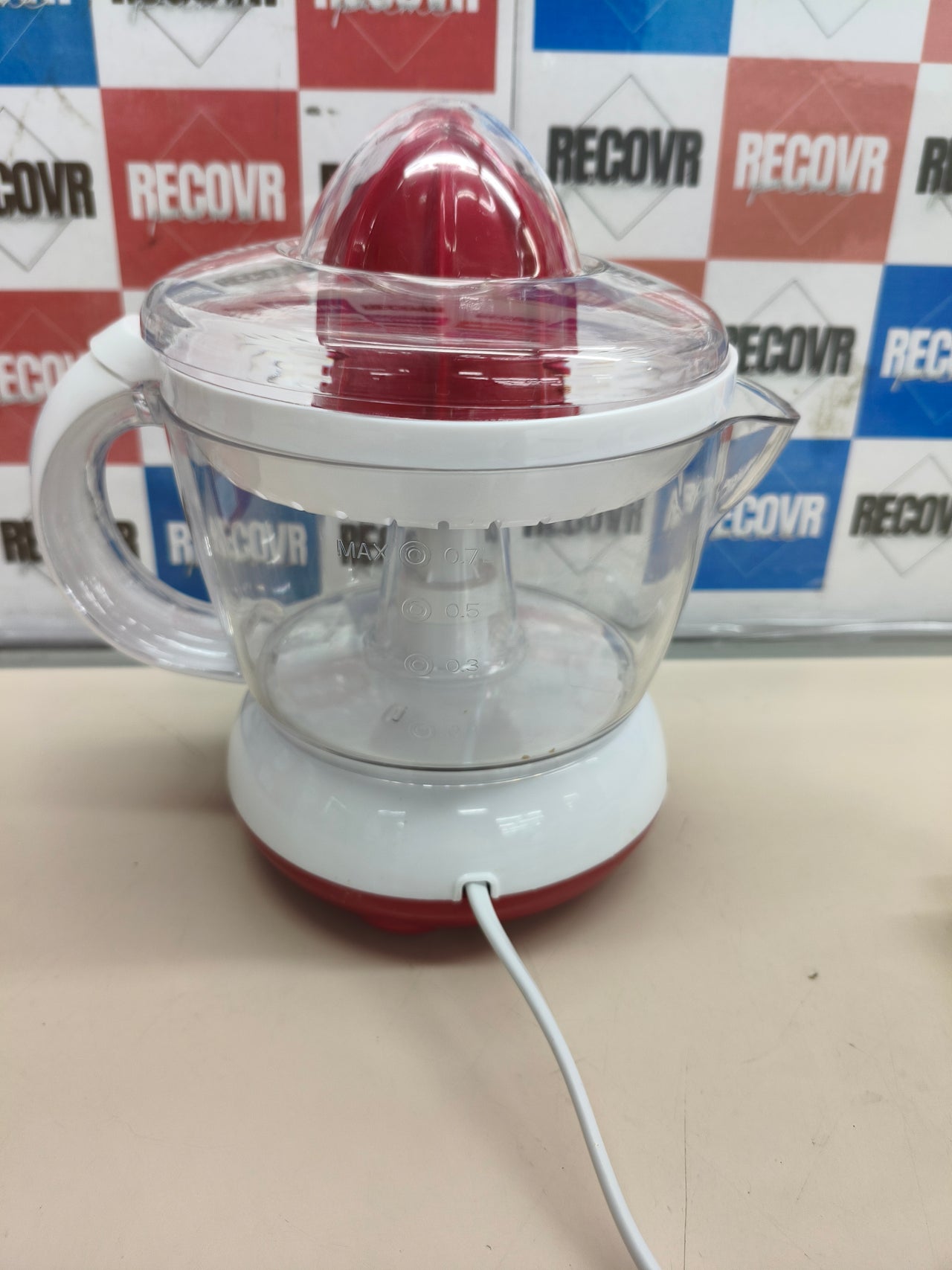Girmi Sr02 Prensa De Cítricos Eléctricos 0,7 L 25 W Rojo, Blanco