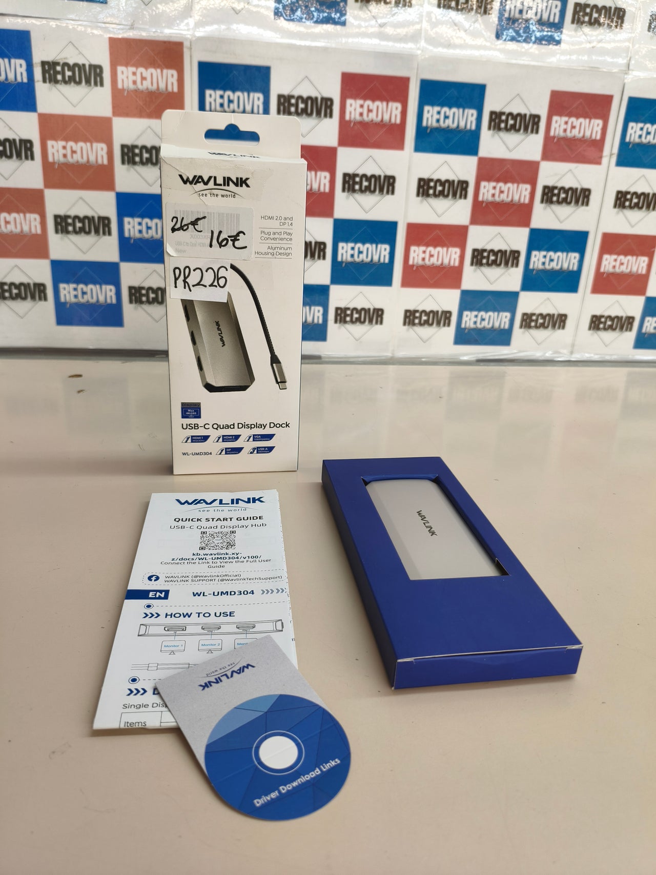 WAVLINK USB-C Quad Display Dock HDMI DP