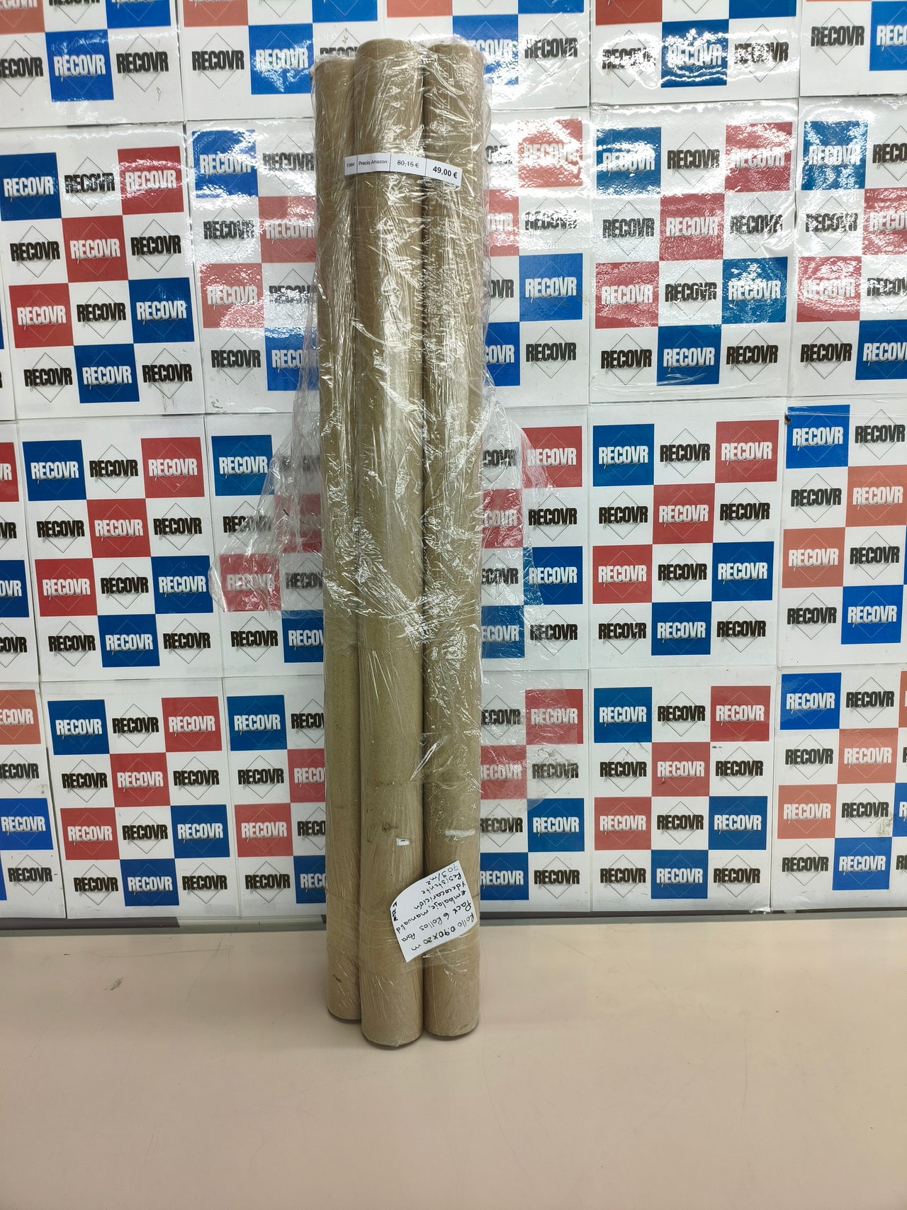 Pack 6 rollos de papel kraft marrón OFITURIA 0,90×20 m 70 g/m²