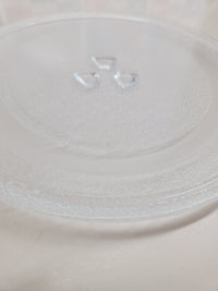Plato Microondas 24.5 CM Universal 245 mm de Diámetro, Plato Giratorio de Cristal Redonda con 3 Fijadores Apto para Todos los Modelos de Microondas con un Plato Giratorio WinGluge