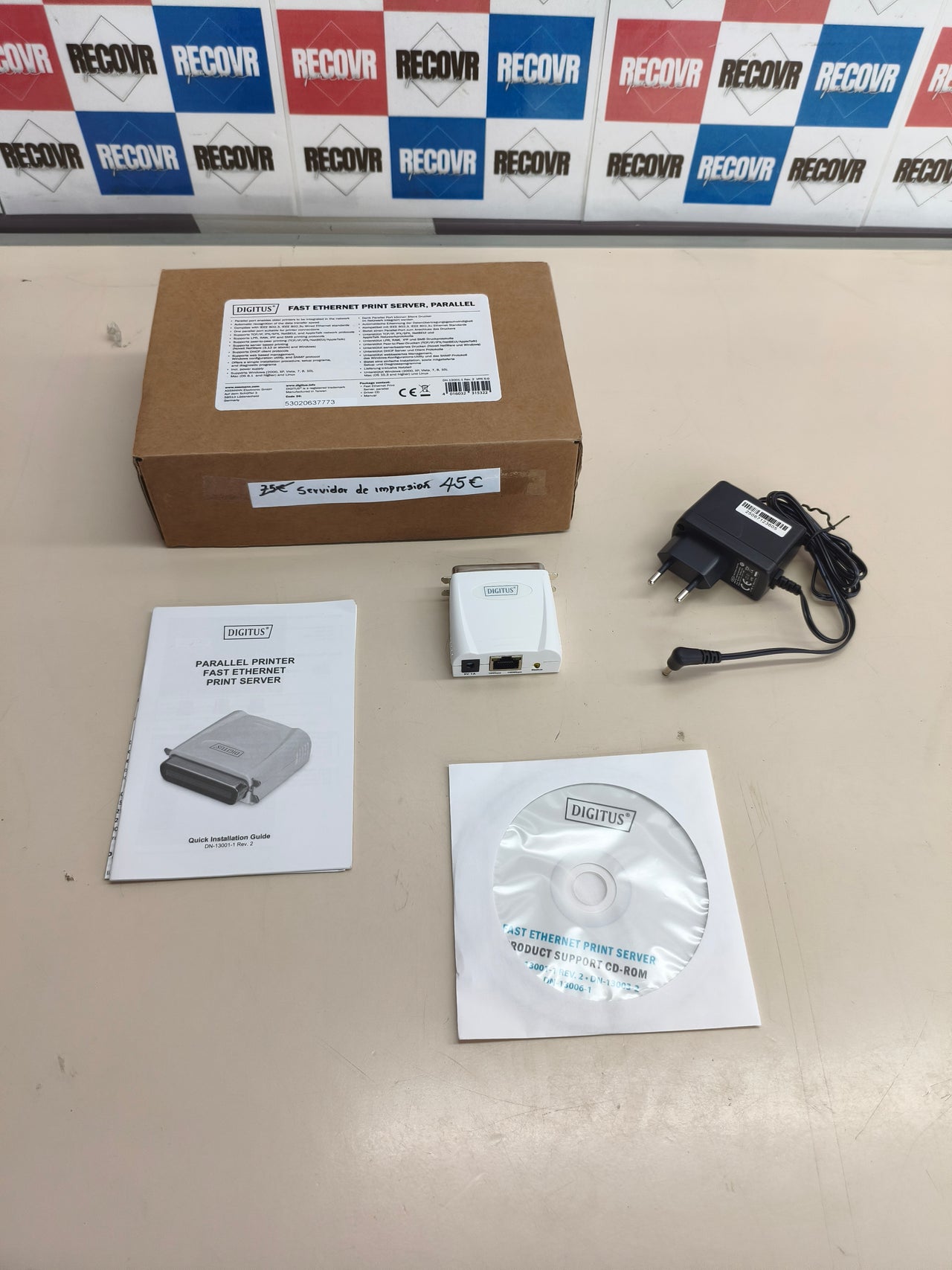 Servidor de Impresión DIGITUS Fast Ethernet Parale