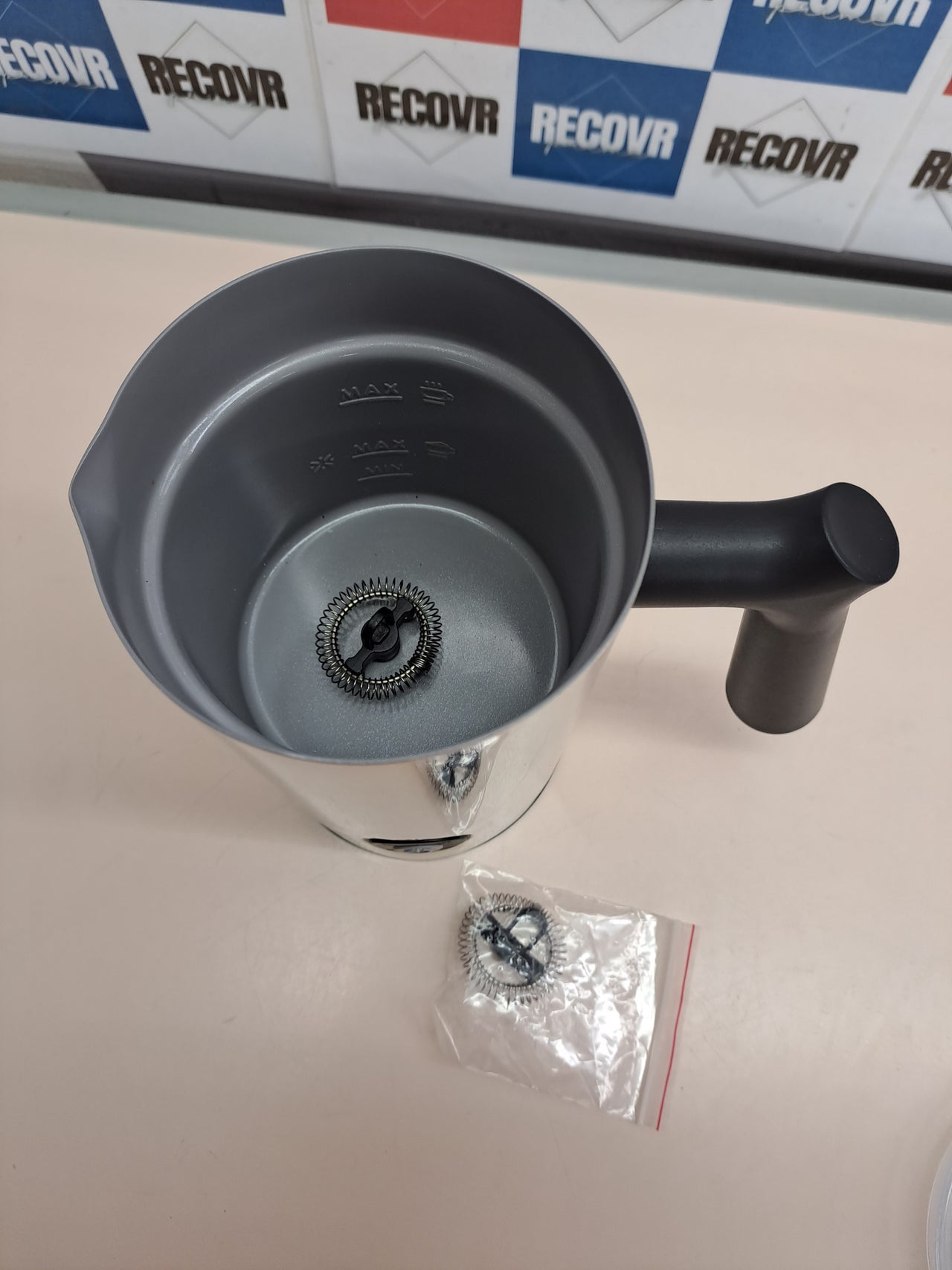 Espumador leche 4 en 1 acero inox automático Casimhu