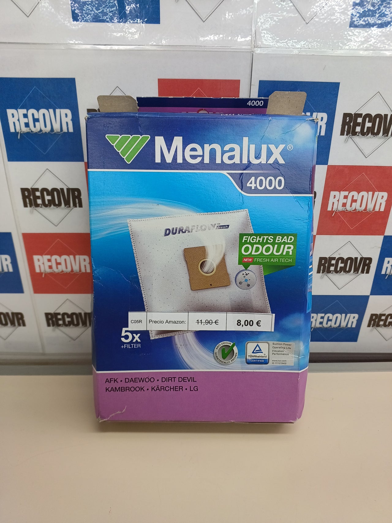 Bolsas Aspiradora Menalux 4000 Duraflow 5uds