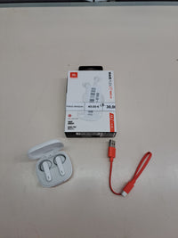 Auriculares JBL Wave Flex inalámbricos blancos