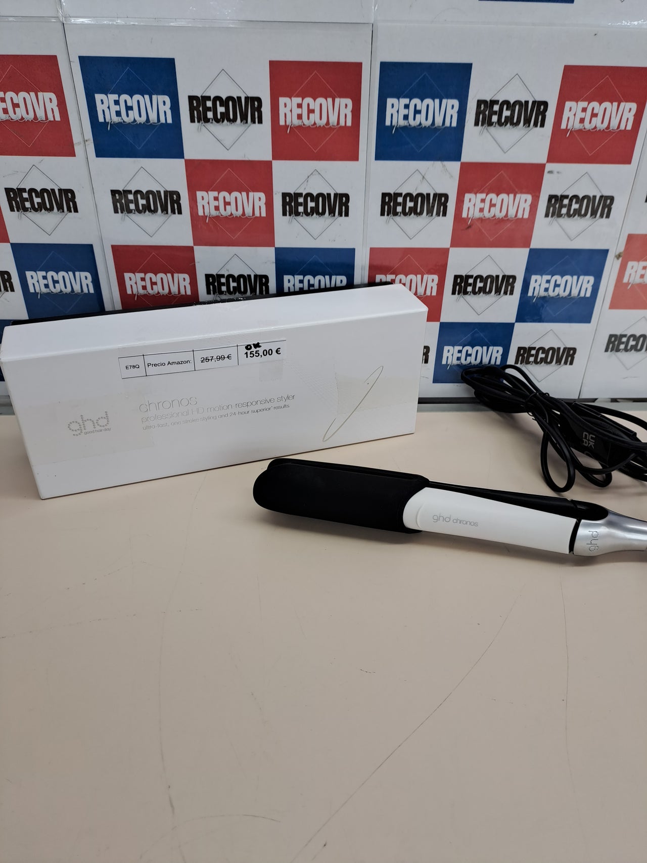 Plancha pelo profesional rápida sin daño ghd Chronos blanca
