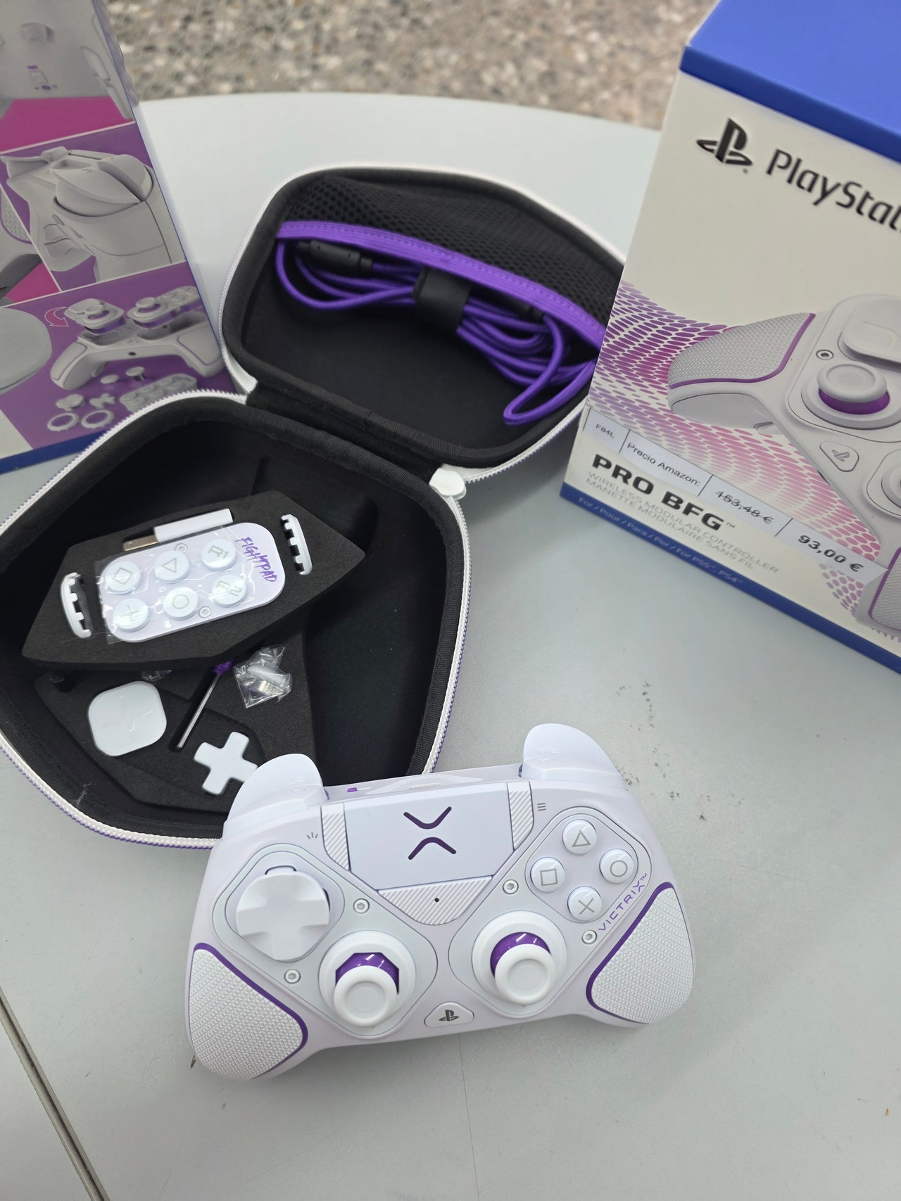 PDP Mando Gaming Inalámbrico Victrix Pro BFG Blanco - PC, PS5 y PS4