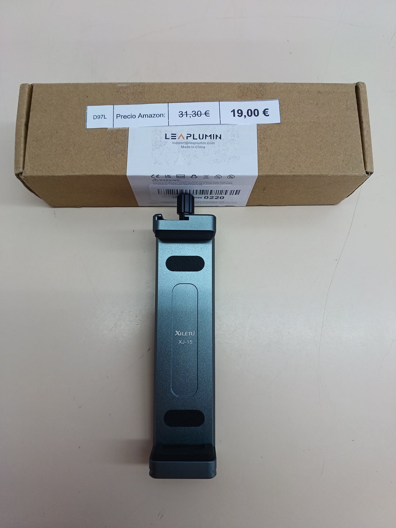 Adaptador montaje para trípode iPad Pro 12,9"/11" (6,5"–17,3")