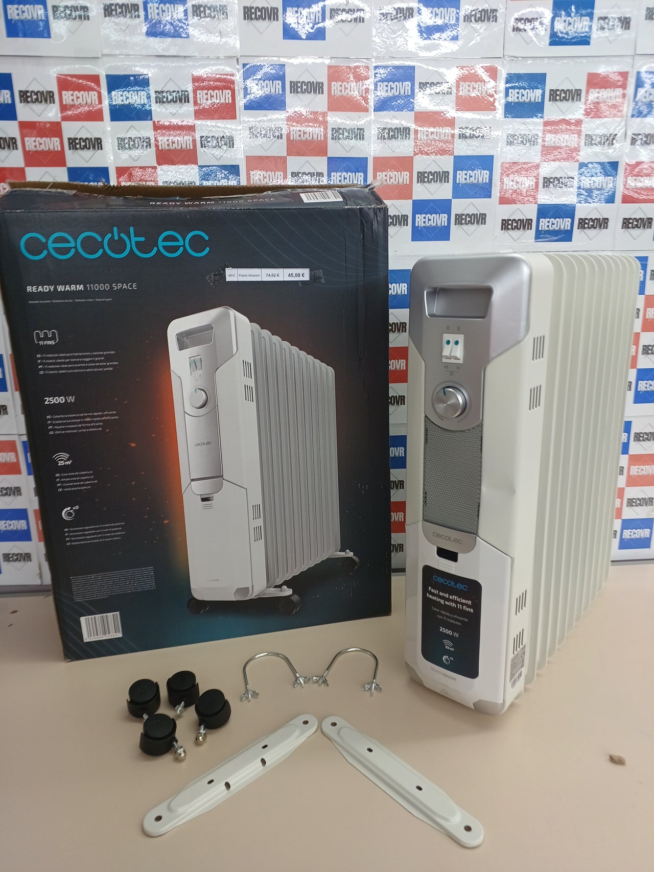 Radiador de aceite 11 módulos 2500 W bajo consumo – Cecotec
