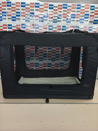 Transportín plegable lionto para perros 3XL 101x69x70 cm negro