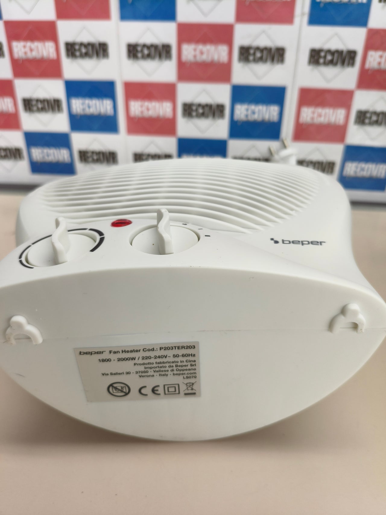 Termoventilador eléctrico compacto Beper P203TER203 de 2000 W
