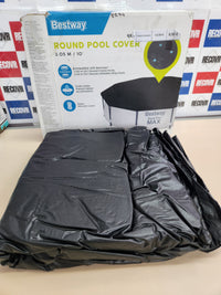 Funda de piscina PVC-Abdeckplane Ø 305 cm, schwarz, rund Bestway